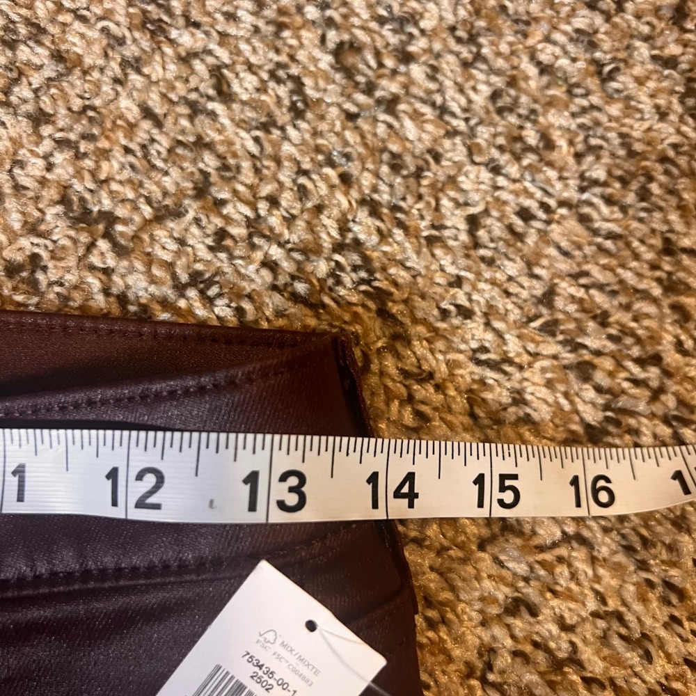 GAP‎ Vintage Slim Mid Rise Coated Jeans Burgundy Red Size 25 - Picture 4 of 7